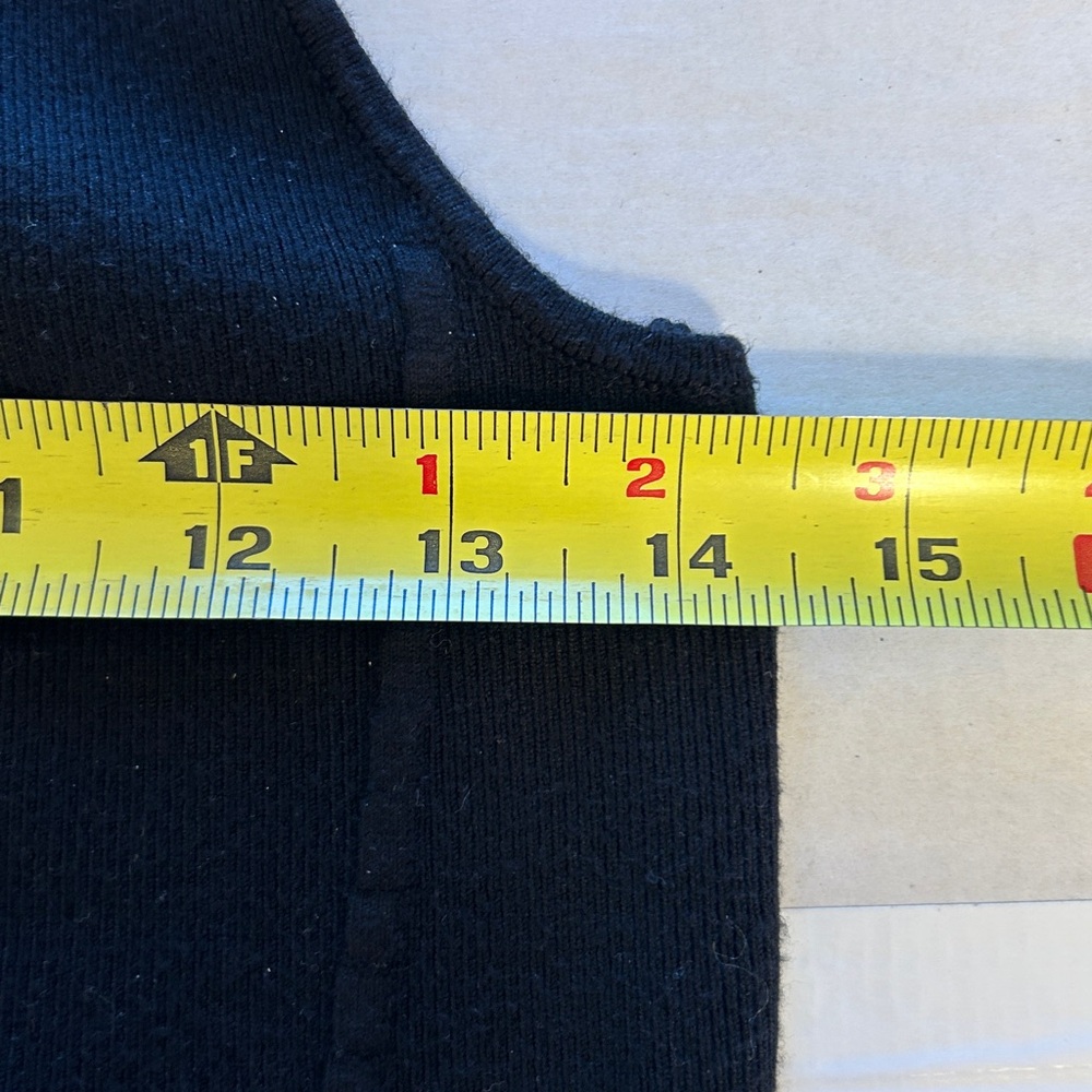 Sincerely Jules Black Ribbed Corset Style Cropped Tank Top  Sz L - Picture 9 of 10